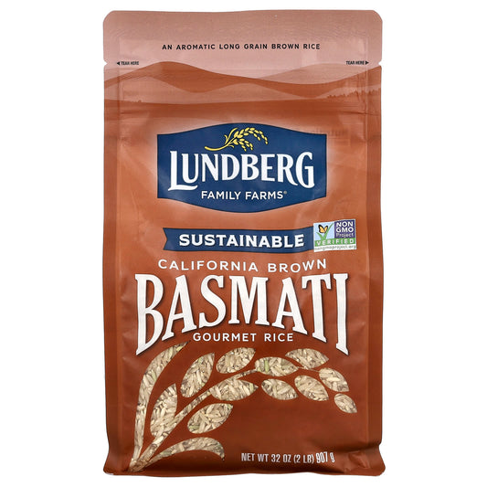 Lundberg, Gourmet Rice, California Brown Basmati, 32 oz (907 g) - Image 1