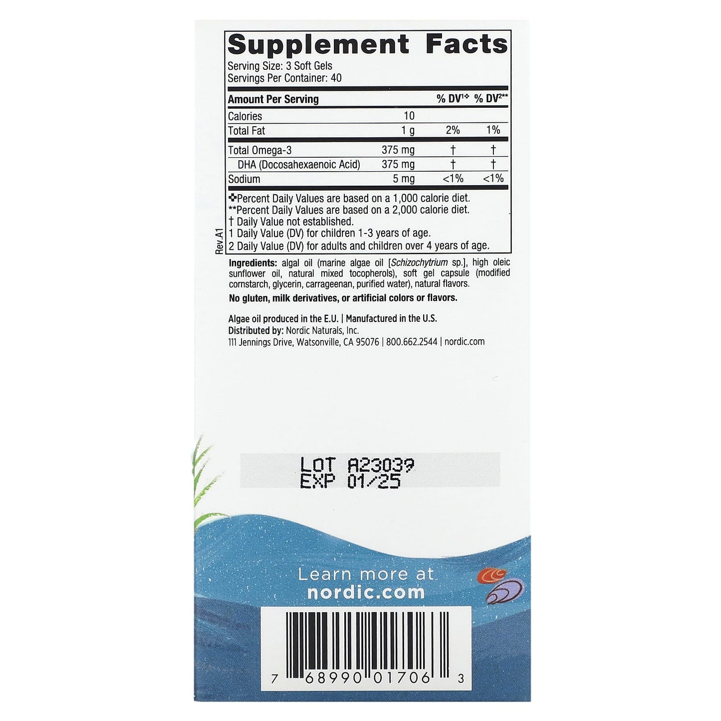 Nordic Naturals, Children's DHA, Ages 3+, Berry Lemonade, 120 Mini Chewable Soft Gels (125 mg per Soft Gel) - Image 2