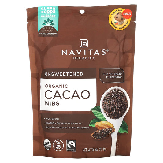 Navitas Organics, Organic Cacao Nibs, 16 oz (454 g) - Image 1