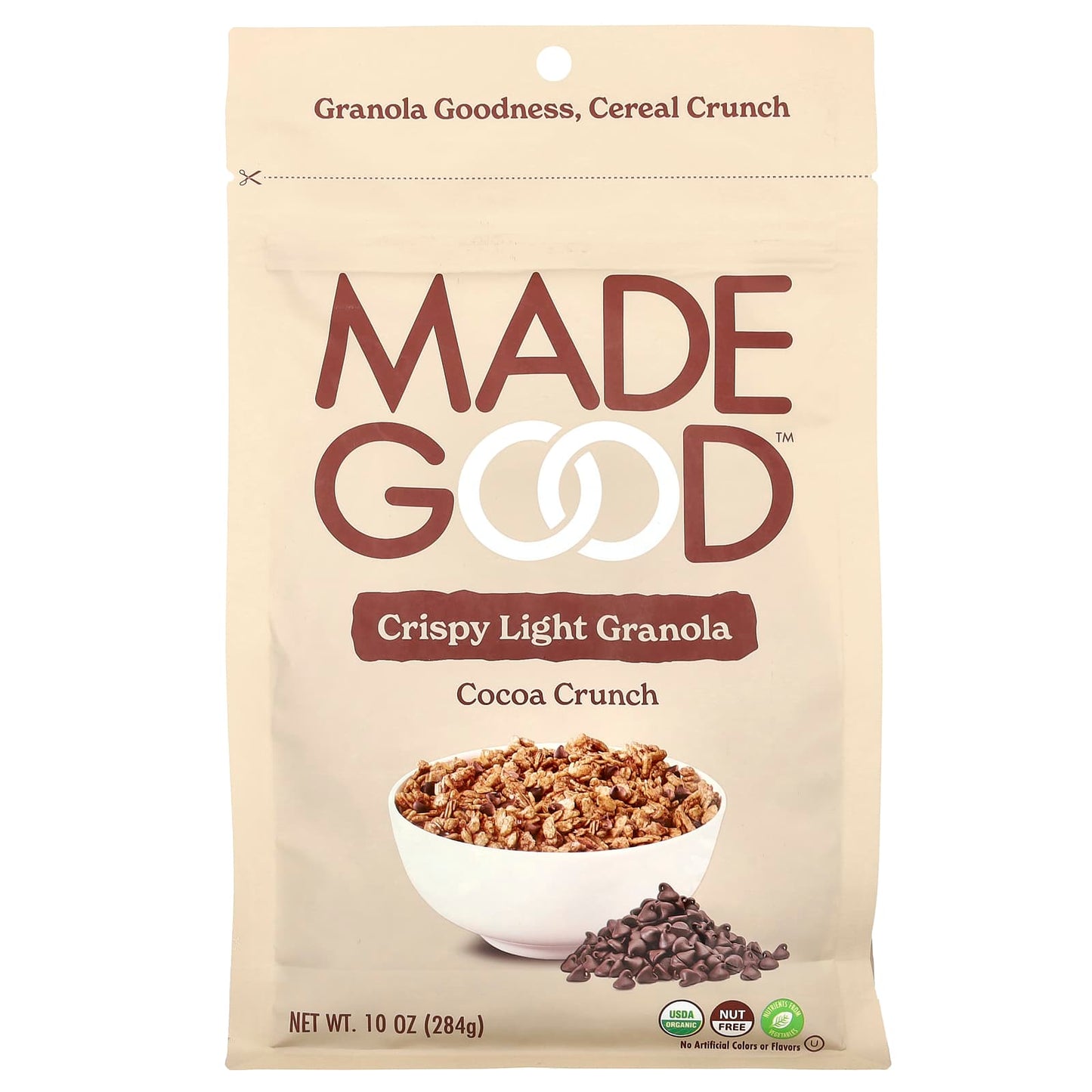 MadeGood, Crispy Light Granola, Cocoa Crunch, 10 oz (284 g) - Image 1