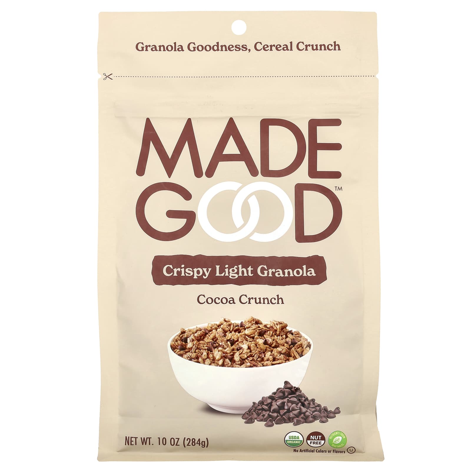 MadeGood, Crispy Light Granola, Cocoa Crunch, 10 oz (284 g) - Image 1