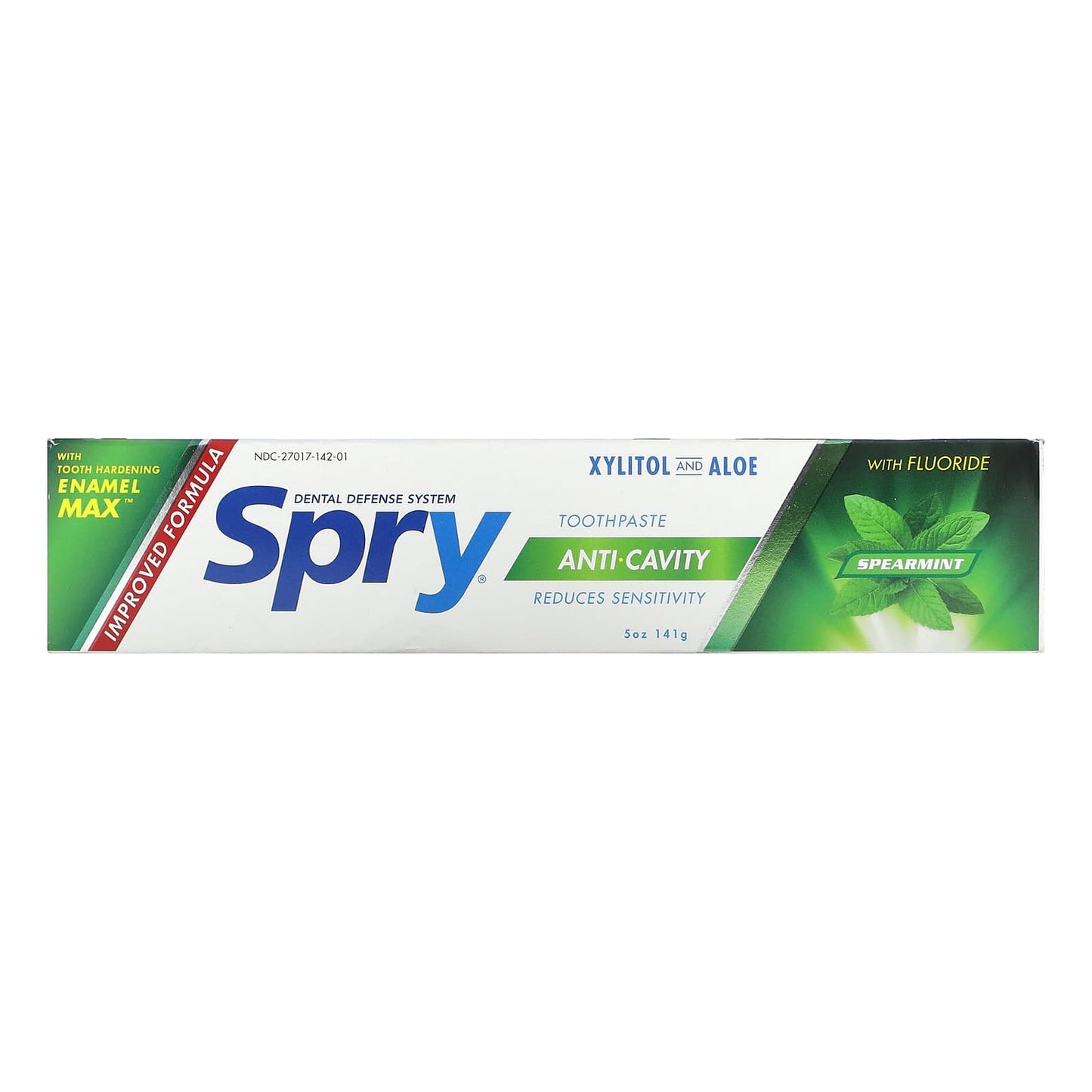 Xlear, Spry Toothpaste, Anti-Cavity with Fluoride, Spearmint, 5 oz (141 g) - Image 2