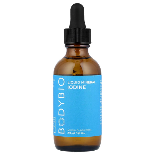 Boost Thyroid Health with BodyBio Iodine Liquid Mineral, 59ml - Image 1