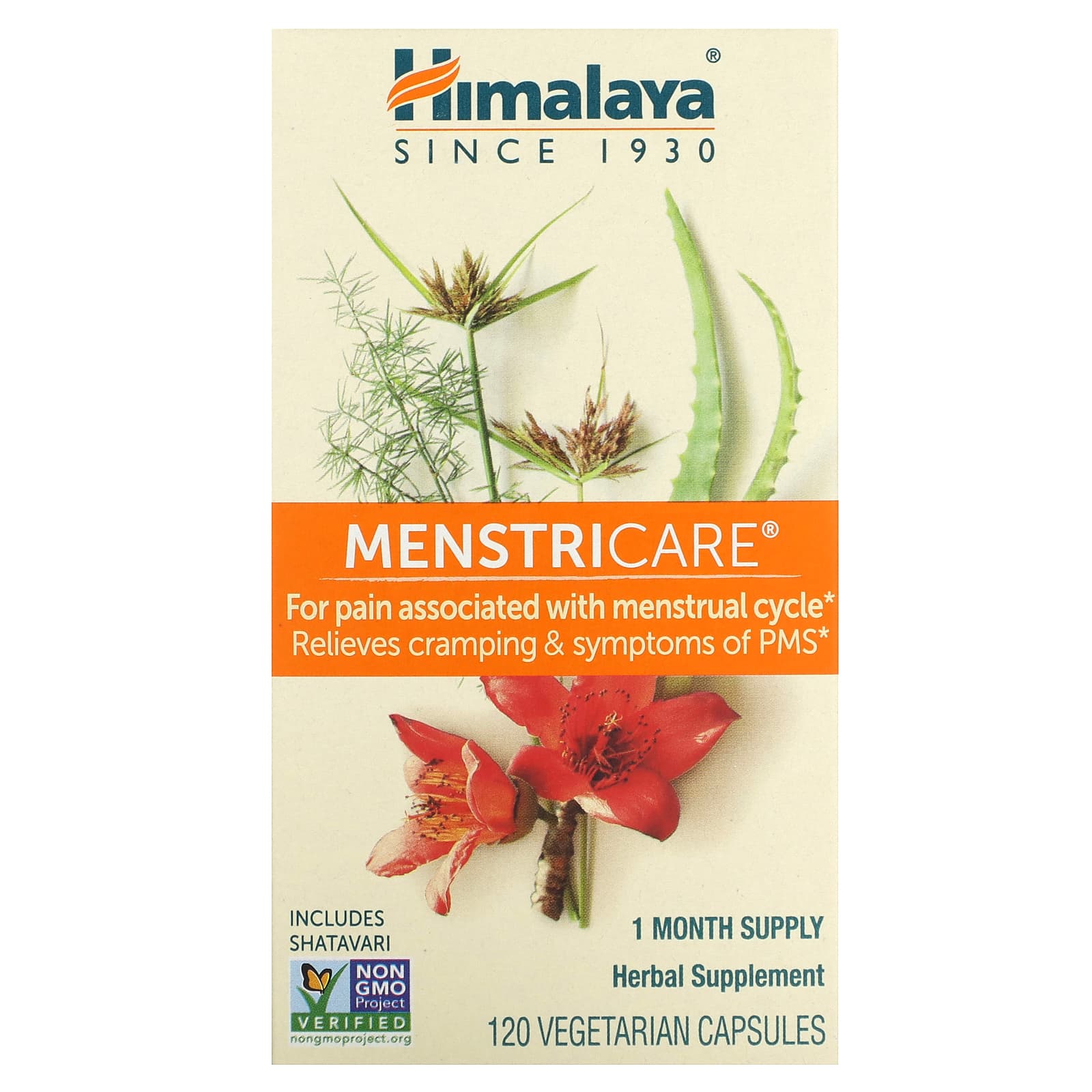 Natural Menstrual Relief with Himalaya MenstriCare 120 Capsules - Image 1