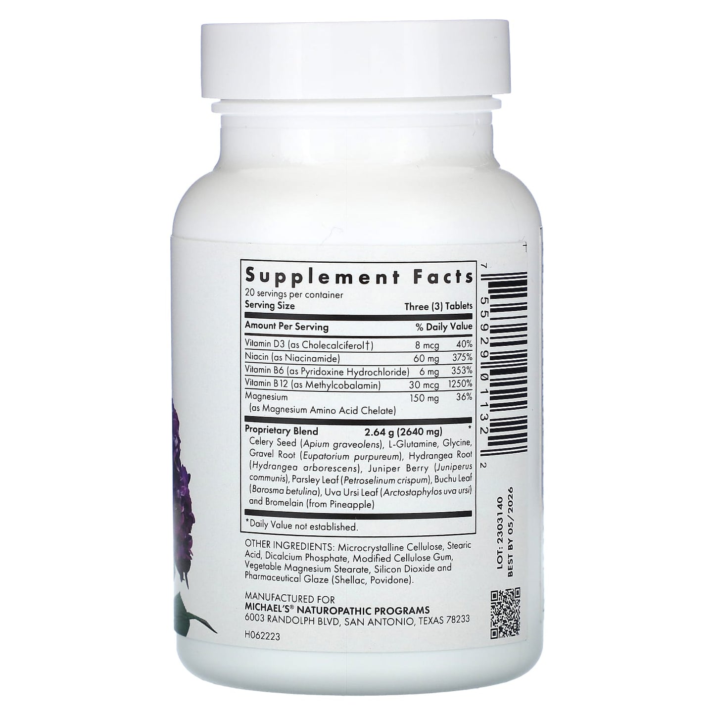 Michael's Health, Kidney Factors, 60 Vegetarian Tablets - Image 2