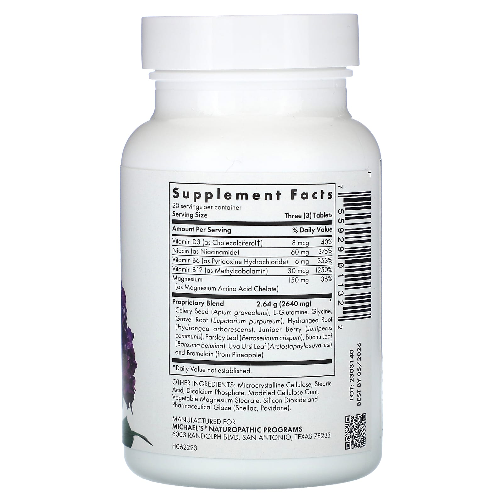 Michael's Health, Kidney Factors, 60 Vegetarian Tablets - Image 2