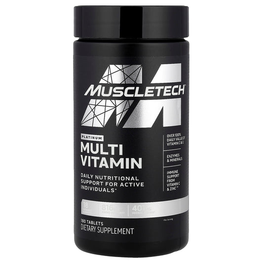 MuscleTech, Platinum Multi Vitamin, 180 Tablets - Image 1