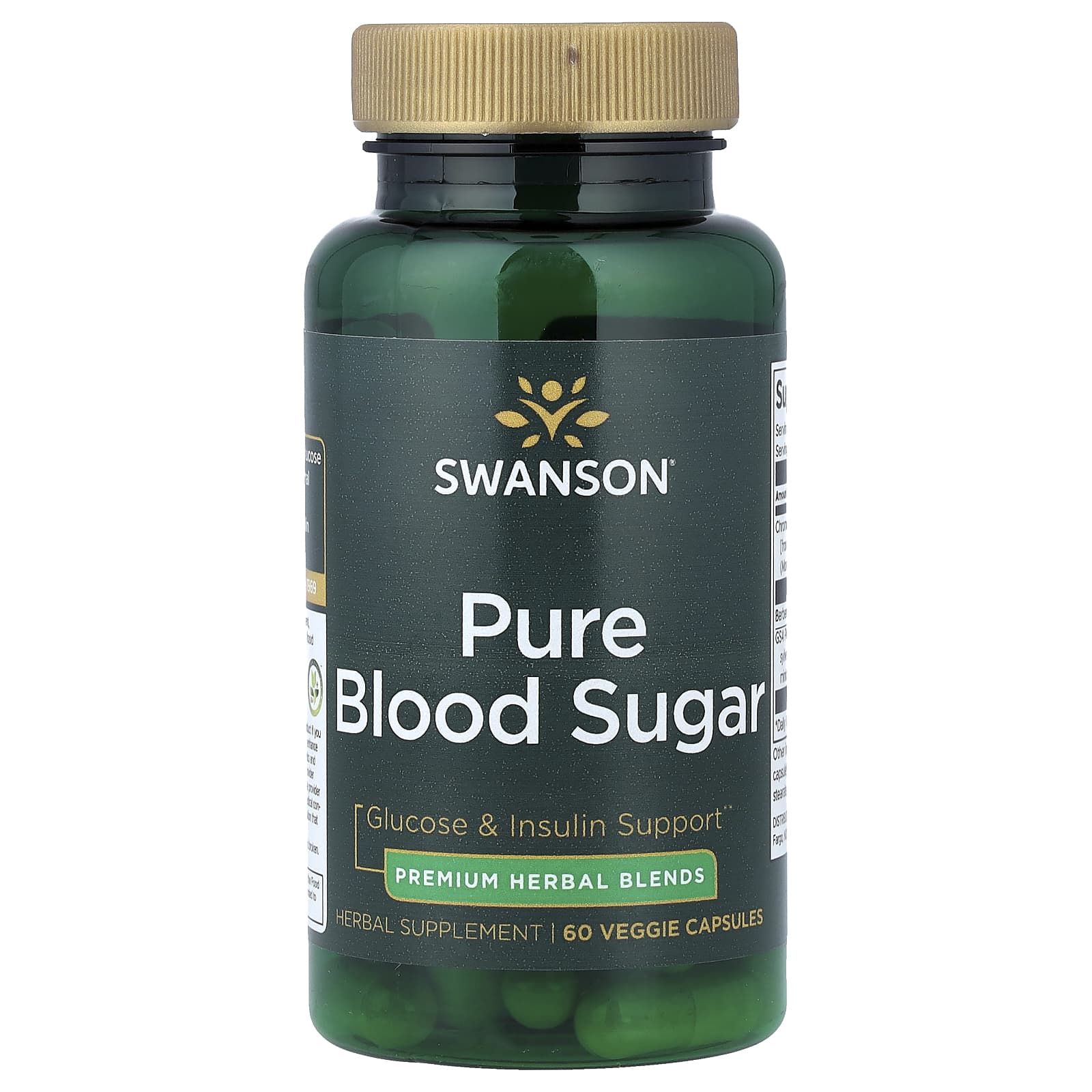 Swanson, Pure Blood Sugar , 60 Veggie Capsules - Image 1