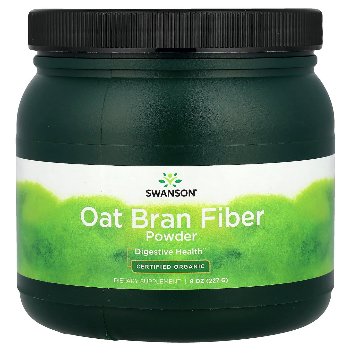 Swanson, Certified Organic Oat Bran Fiber Powder, 8 oz (227 g) - Image 1