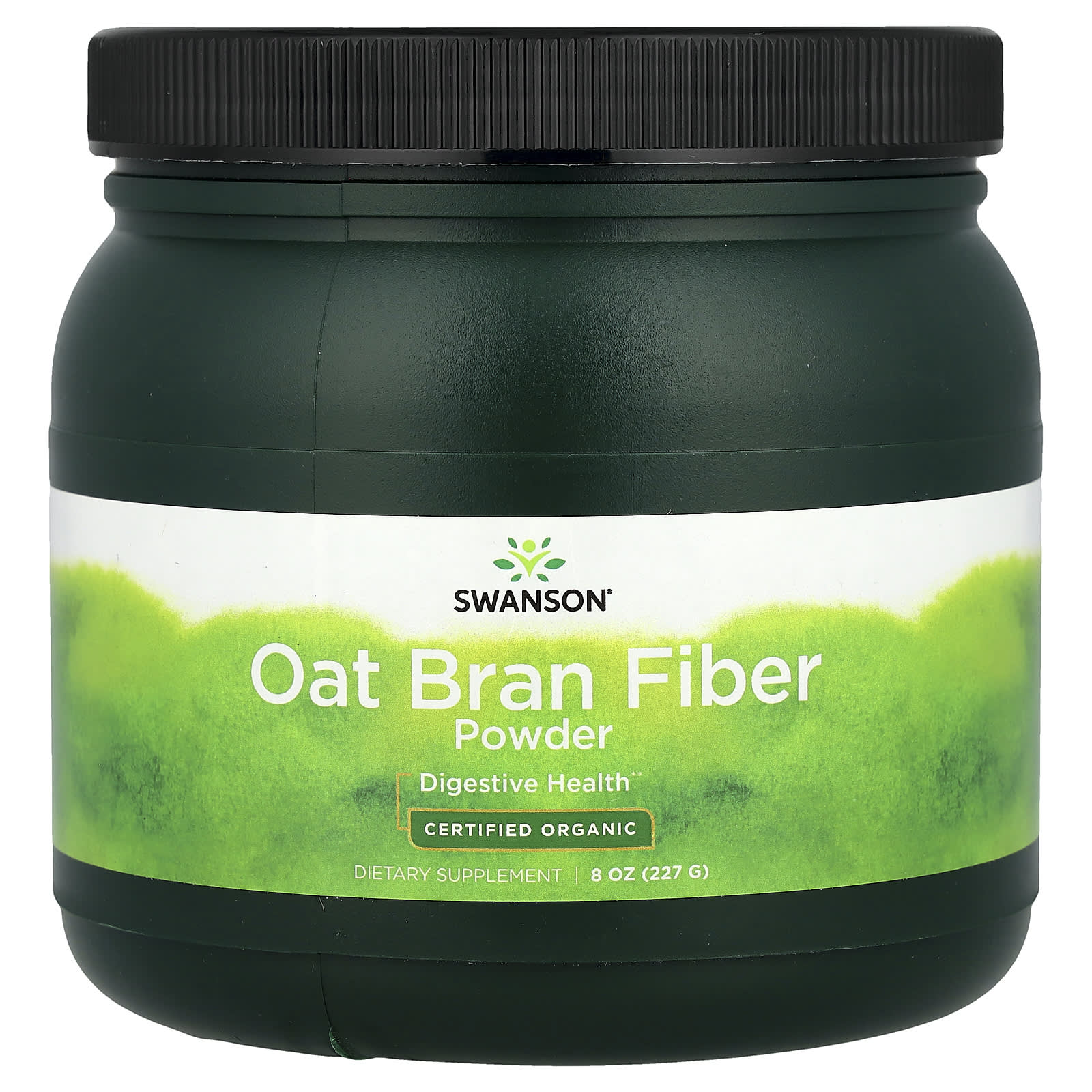 Swanson, Certified Organic Oat Bran Fiber Powder, 8 oz (227 g) - Image 1