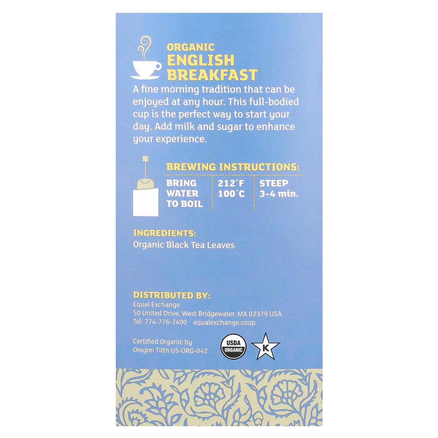 Organic English Breakfast Black Tea by Equal Exchange - 20 Tea Bags - Image 2