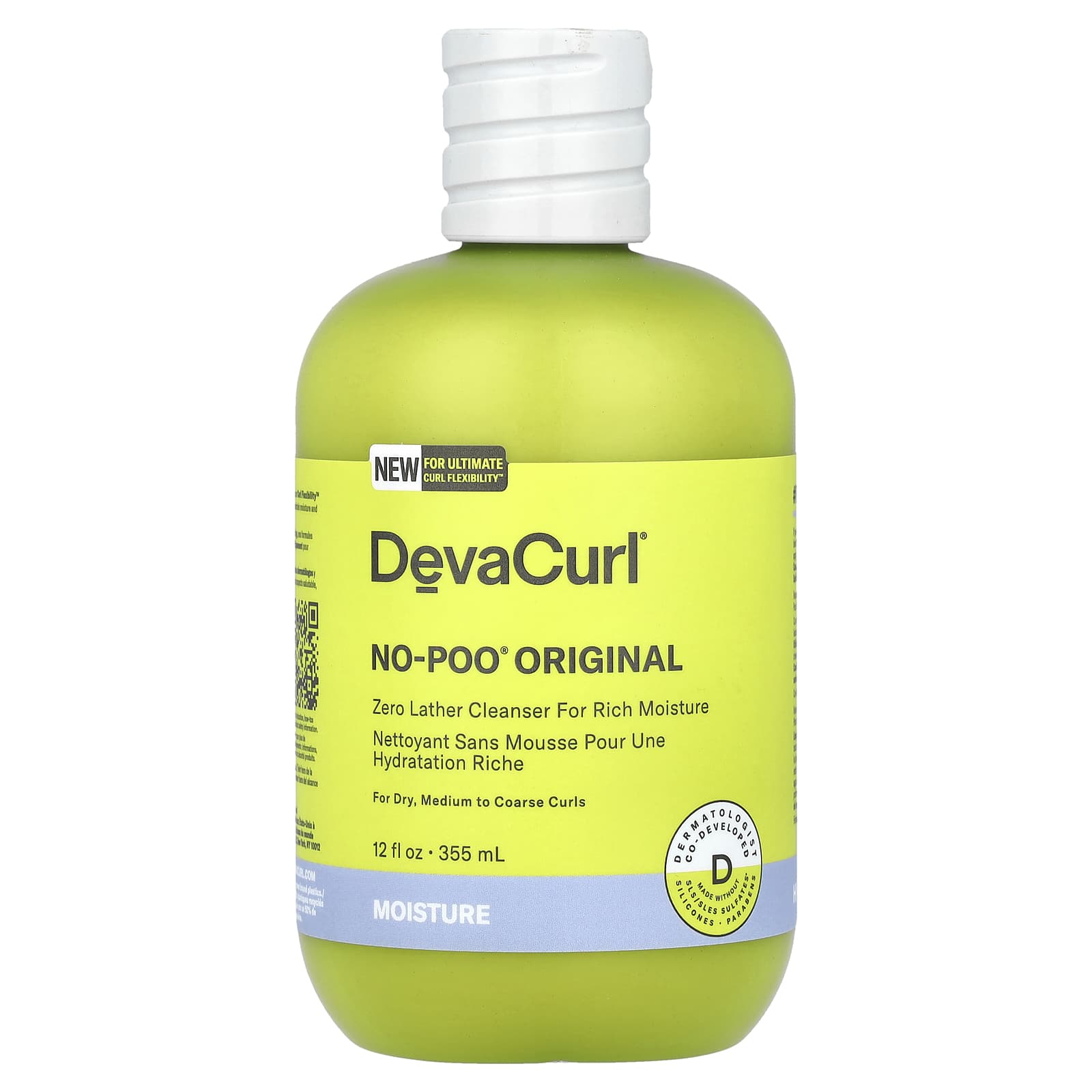 DevaCurl No-Poo Original for Dry, Medium to Coarse Curls 12 fl oz - Image 1