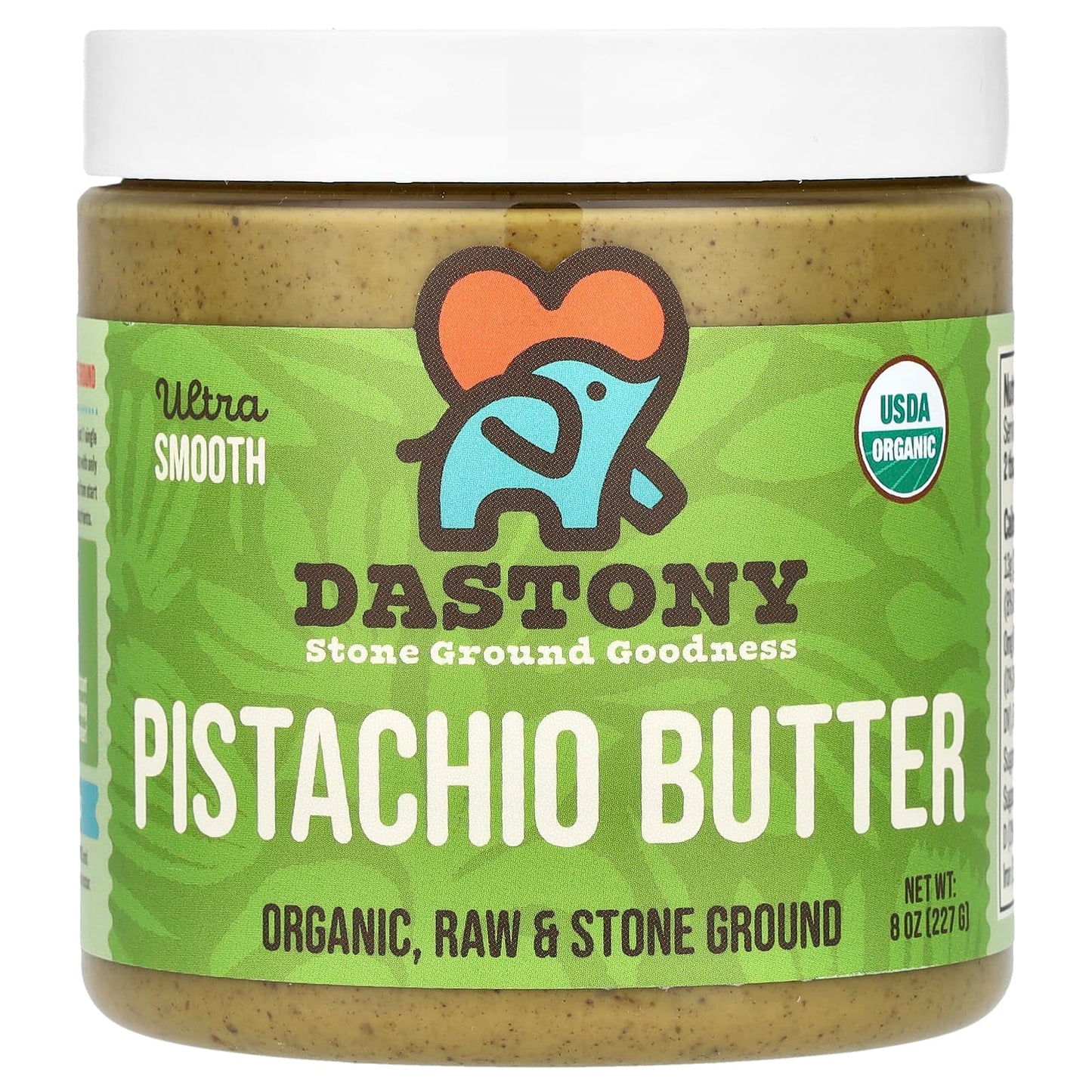 USDA Organic Pistachio Butter - Ultra Smooth, 8 oz by Dastony - Image 1