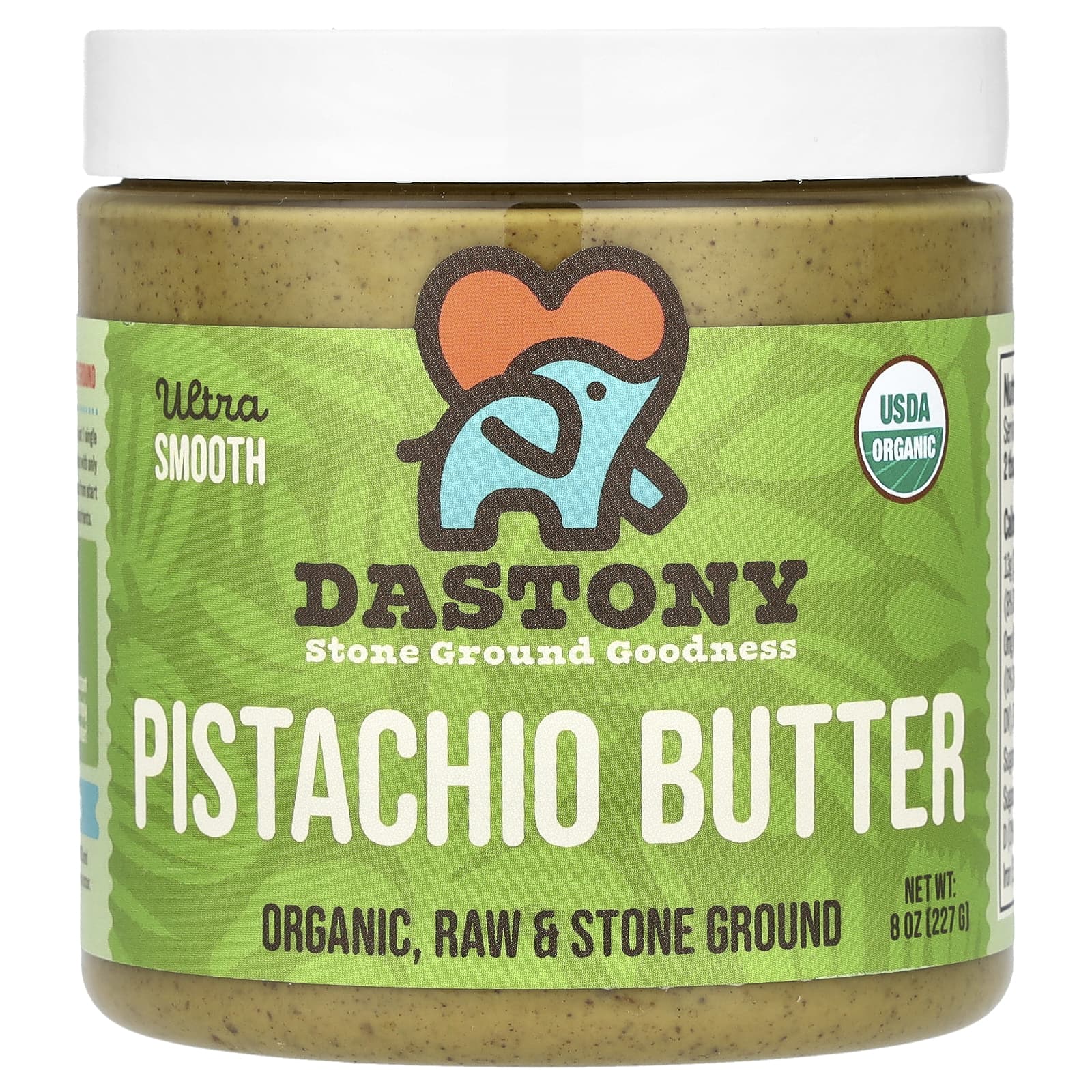 USDA Organic Pistachio Butter - Ultra Smooth, 8 oz by Dastony - Image 1