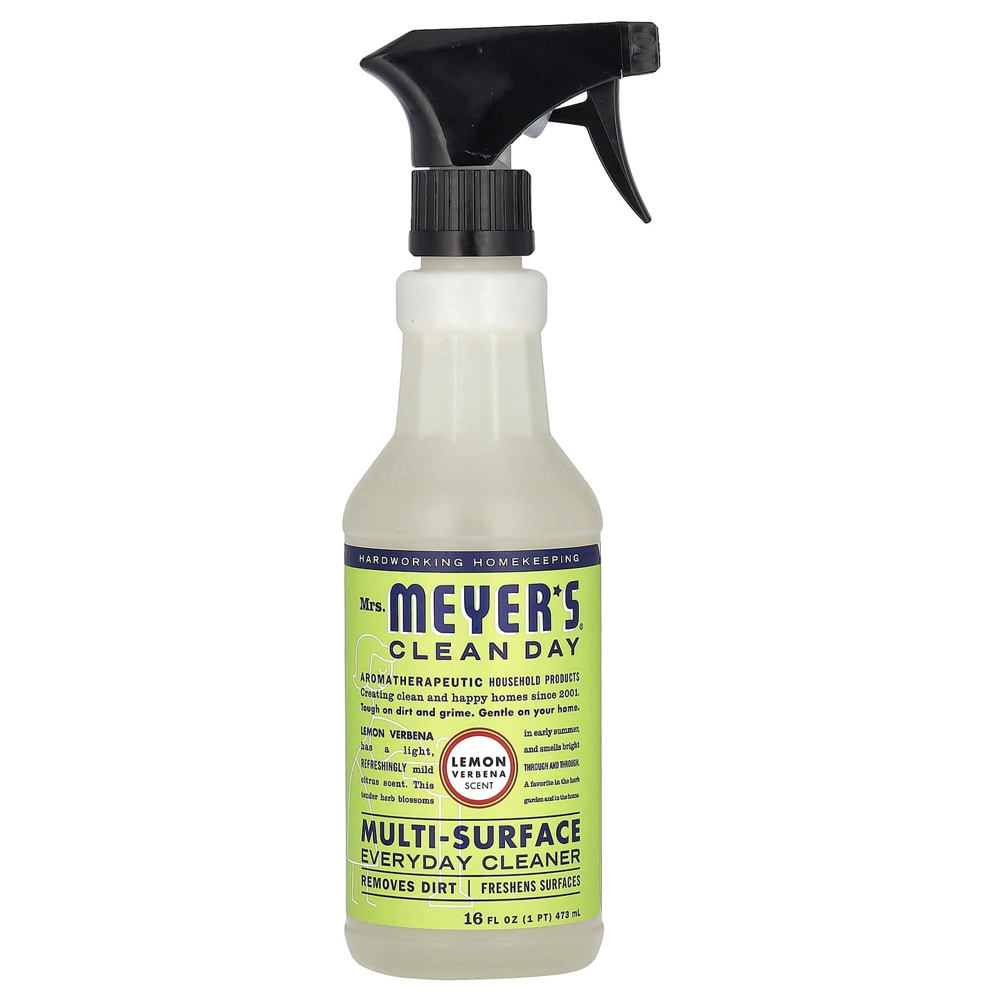 Mrs. Meyers Clean Day, Multi-Surface Everyday Cleaner, Lemon Verbena , 16 fl oz (473 ml) - Image 1