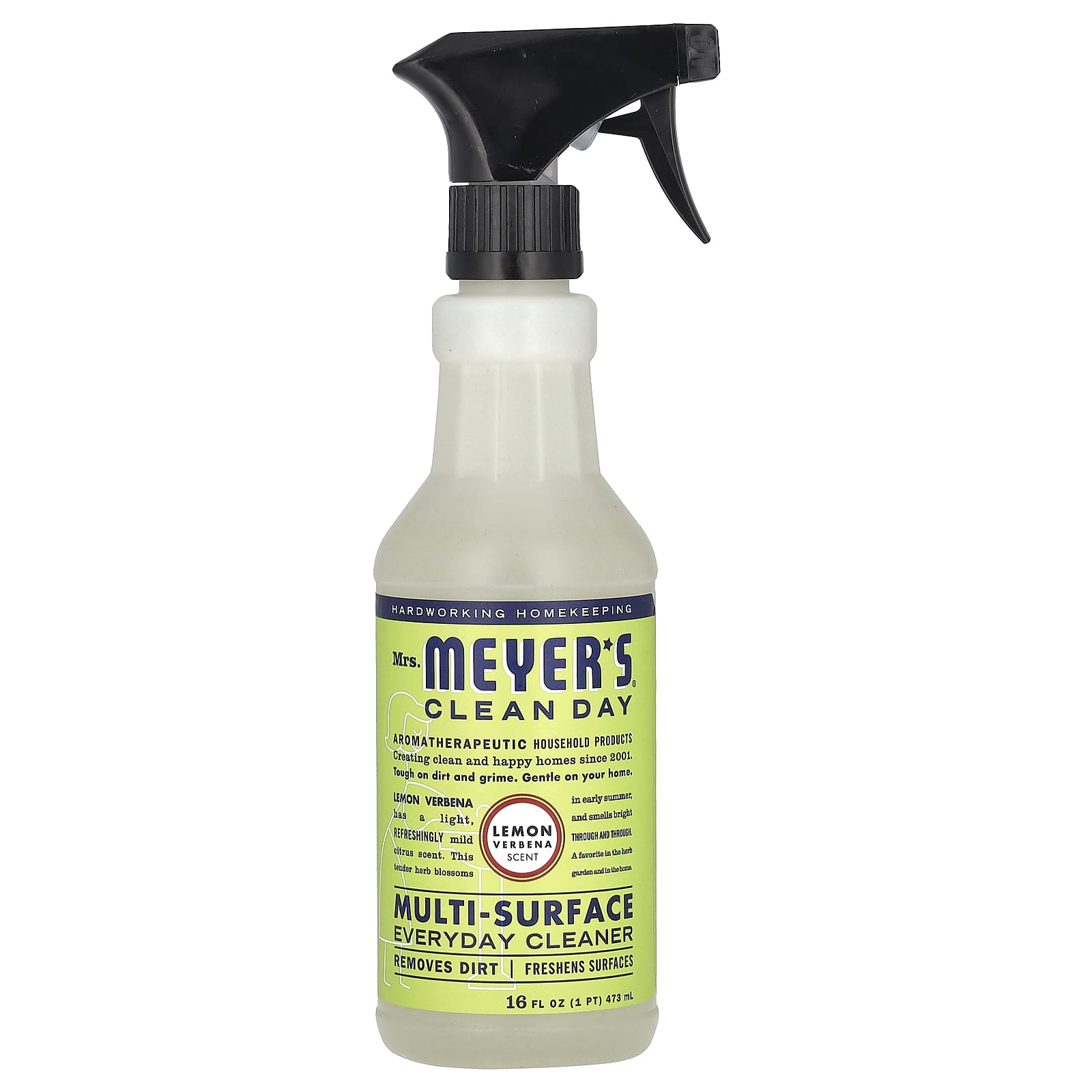 Mrs. Meyers Clean Day, Multi-Surface Everyday Cleaner, Lemon Verbena , 16 fl oz (473 ml) - Image 1