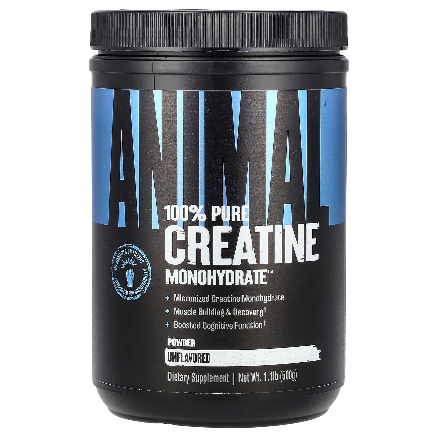 Animal Creatine Monohydrate Powder - Unflavored, 1.1 lb (500 g) - Image 1