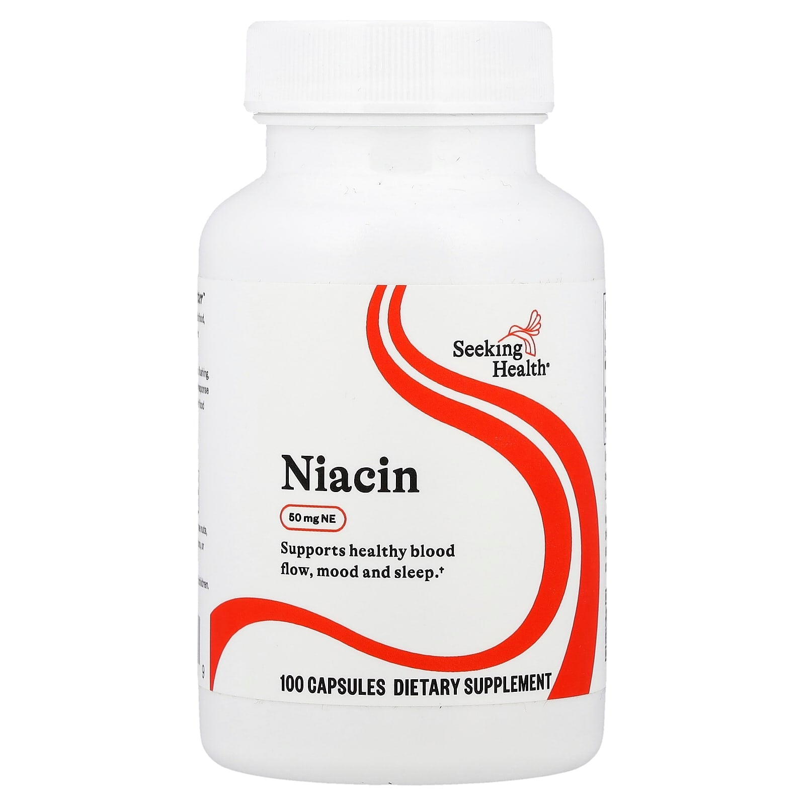 Seeking Health, Niacin, 50 mg NE, 100 Capsules - Image 1