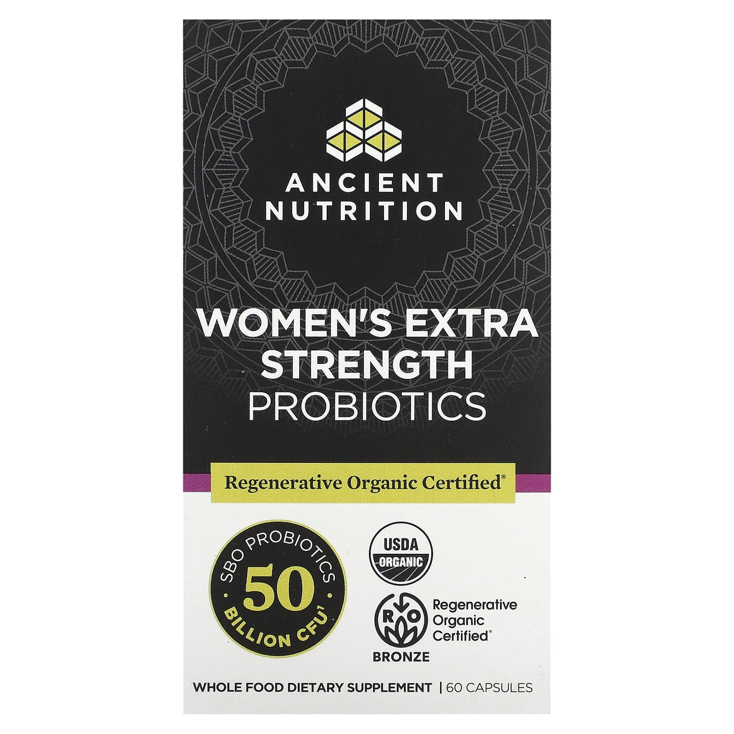 Women's Extra Strength Probiotics by Ancient Nutrition - 60 Capsules - Image 1
