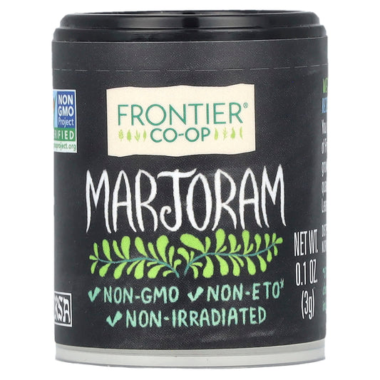 Frontier Co-op Marjoram, 0.1 oz | Non-GMO & Kosher Seasoning - Image 1