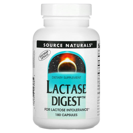 Source Naturals, Lactase Digest, 180 Capsules - Image 1