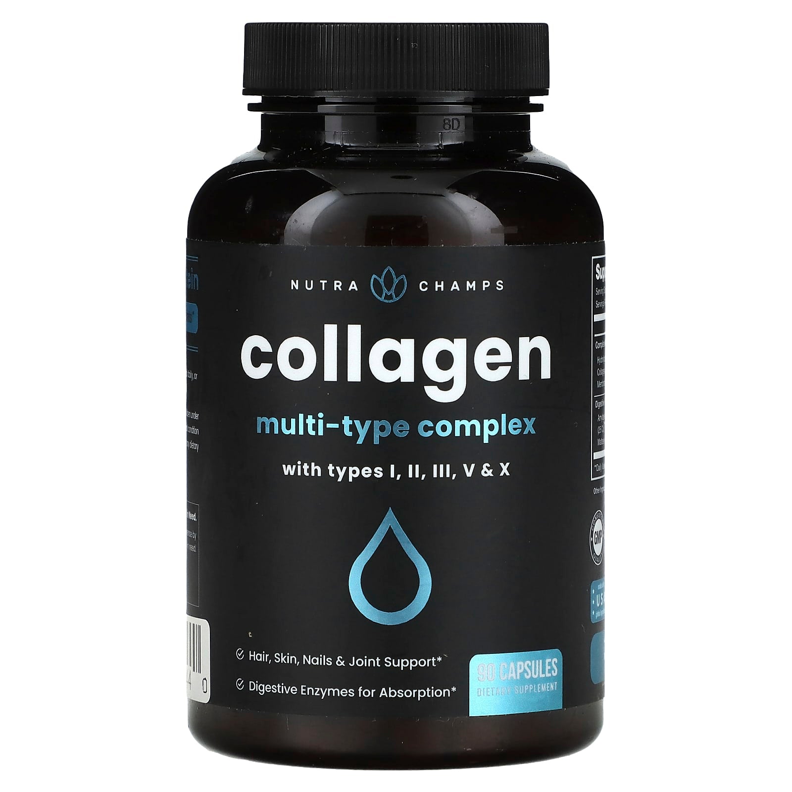 NutraChamps, Collagen , 90 Capsules - Image 1