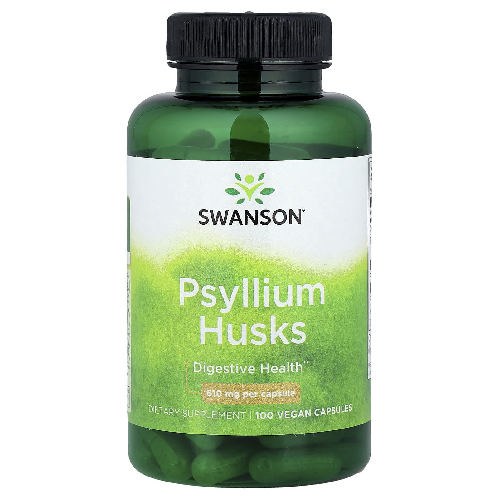 Swanson, Psyllium Husks, 610 mg, 100 Vegan Capsules