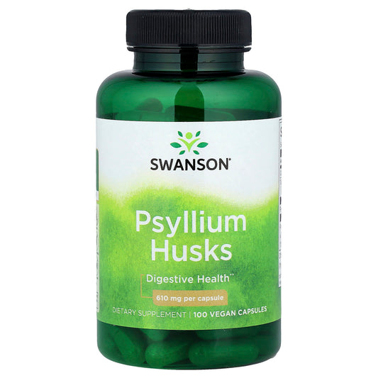 Swanson, Psyllium Husks, 610 mg, 100 Vegan Capsules