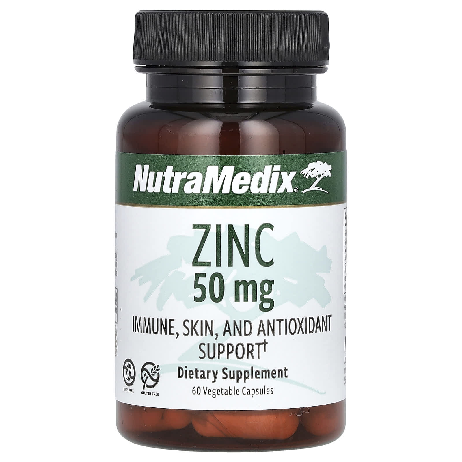 NutraMedix, Zinc, 50 mg, 60 Vegetable Capsules - Image 1