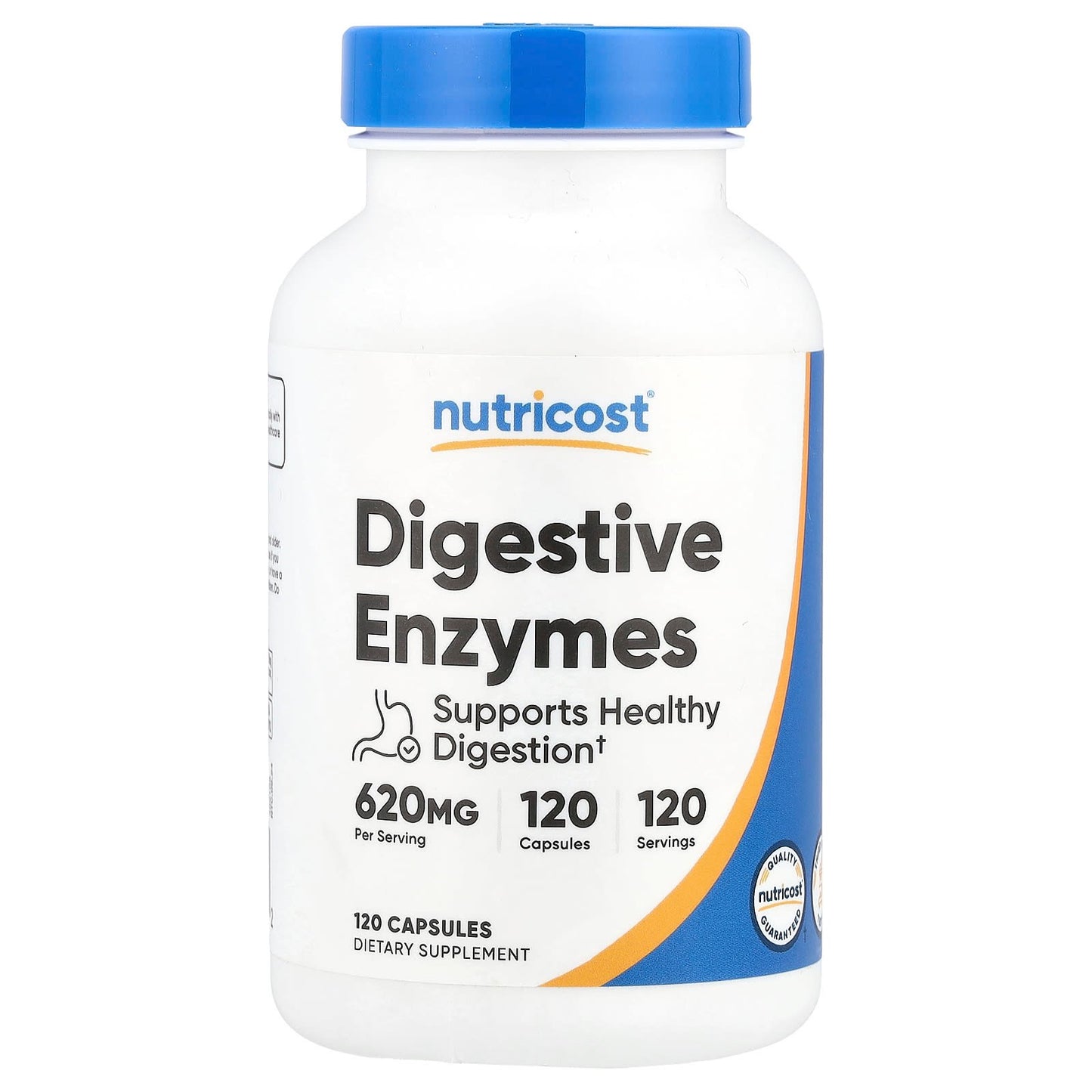Nutricost, Digestive Enzymes, 620 mg, 120 Capsules - Image 1