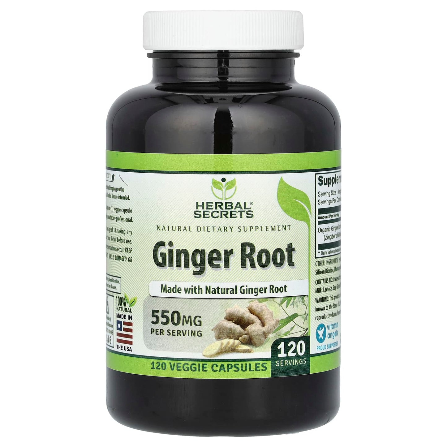 Ginger Root Supplement by Herbal Secrets | 100% Natural - Image 1