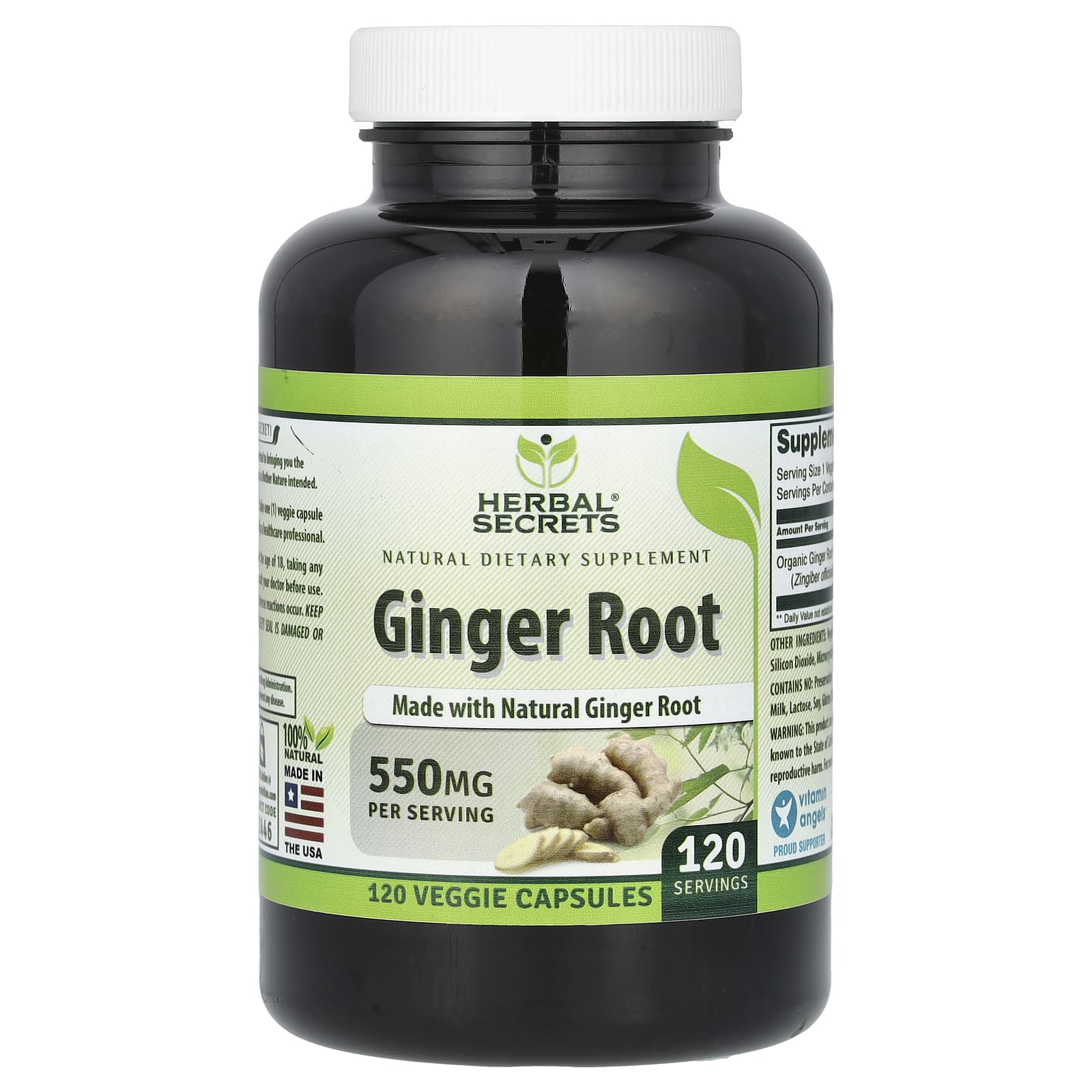 Ginger Root Supplement by Herbal Secrets | 100% Natural - Image 1