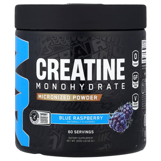 Blue Razz Creatine Monohydrate Powder by ABE - Boost Performance - Image 1