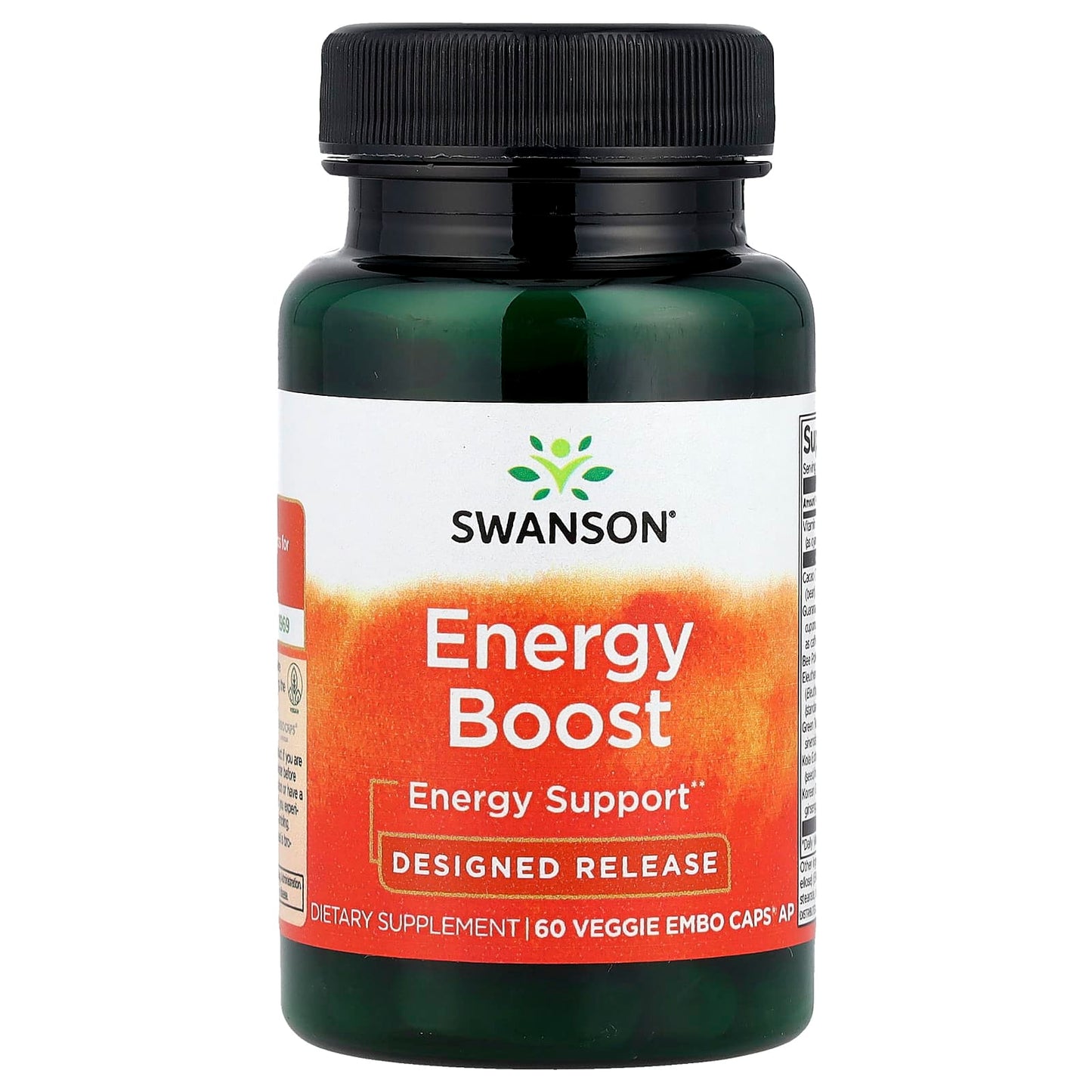Swanson, Energy Boost, 60 Veggie EMBO Caps® AP - Image 1