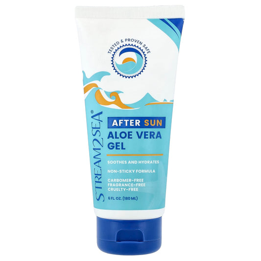 Stream2Sea, After Sun Aloe Vera Gel, Fragrance-Free, 6 fl oz (180 ml) - Image 1