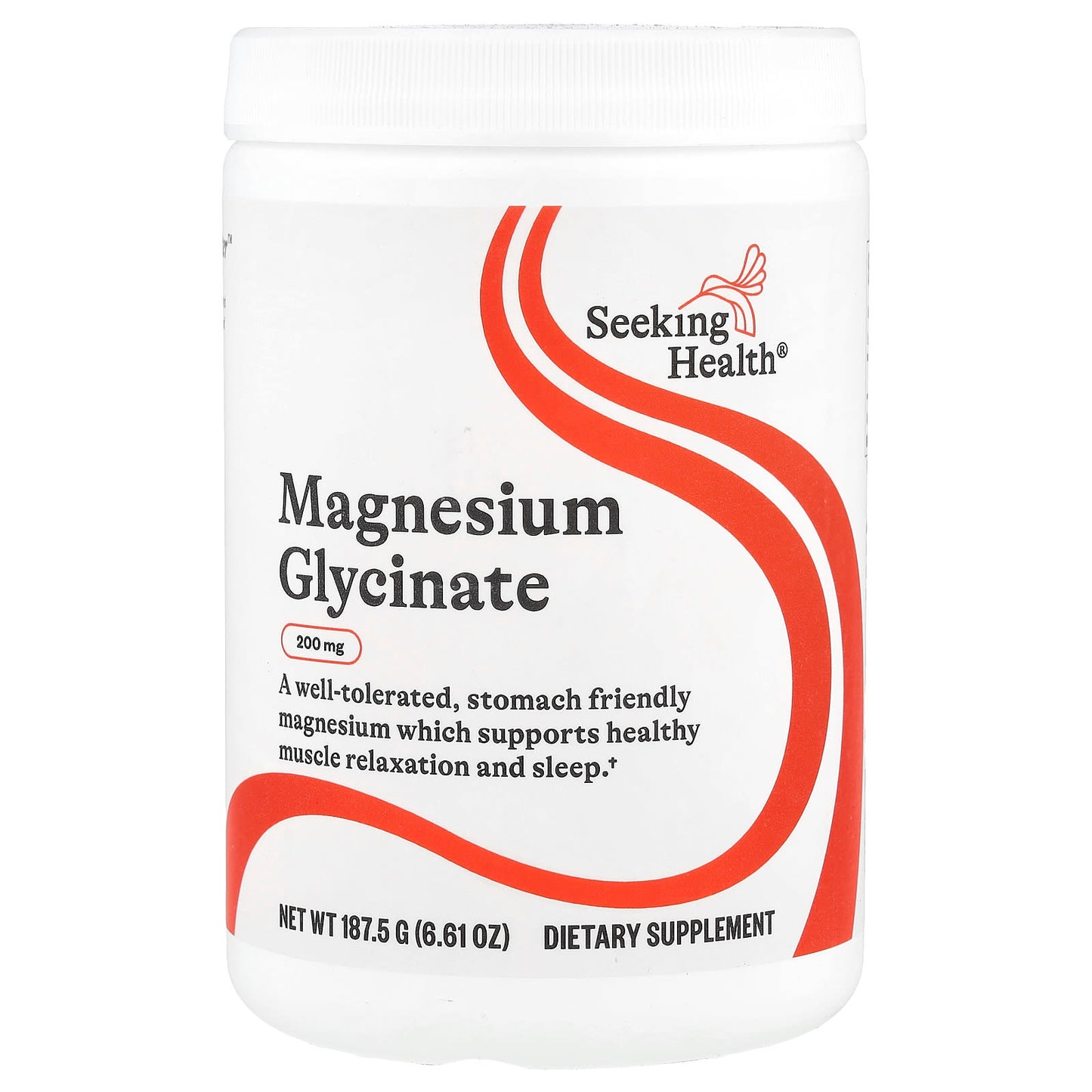 Seeking Health, Magnesium Glycinate, 6.61 oz (187.5 g) - Image 1