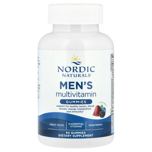 Nordic Naturals, Men's Multivitamin Gummies, Mixed Berry, 60 Gummies - Image 1