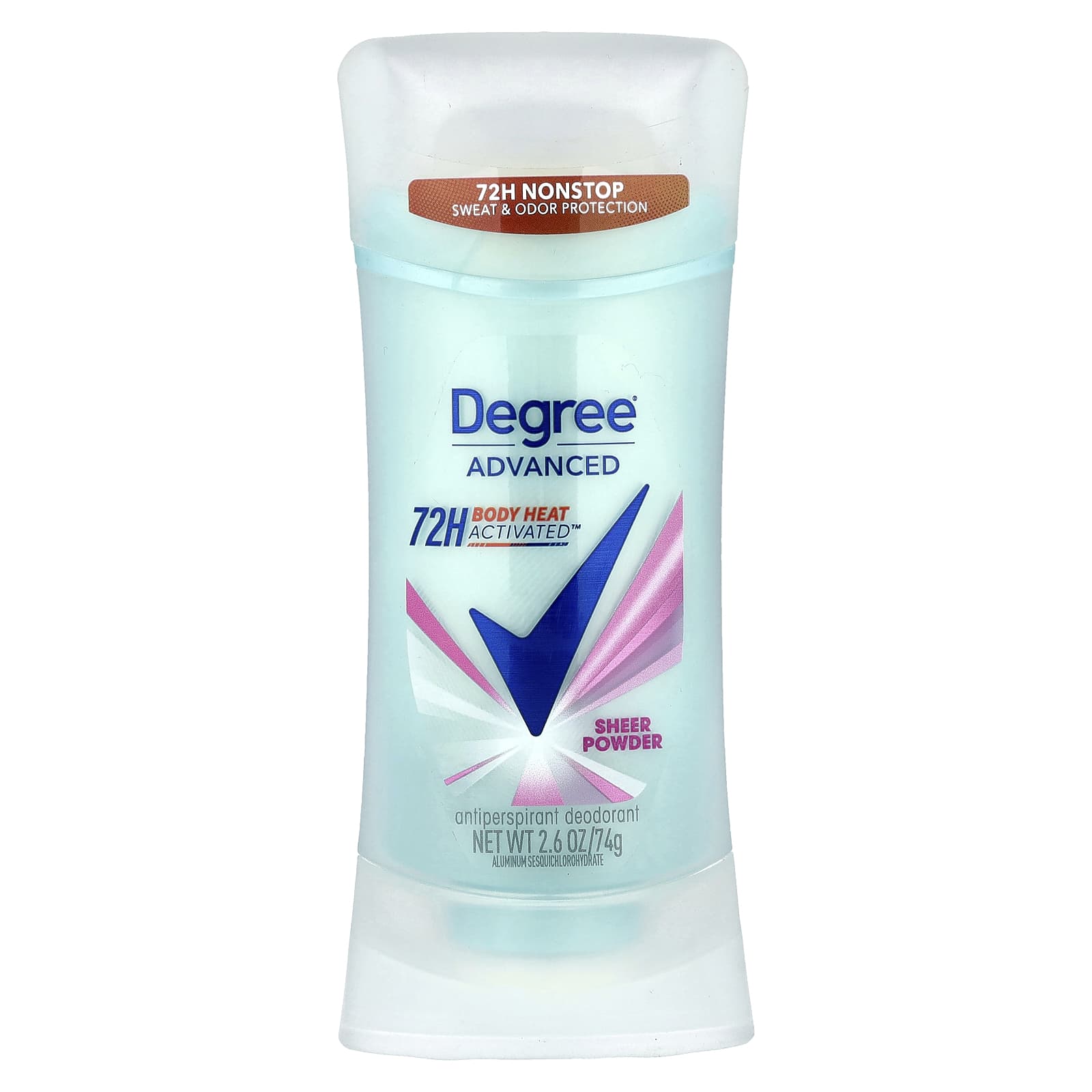 Degree Advanced 72H Body Heat Activated Antiperspirant Deodorant, 2.6 oz - Image 1
