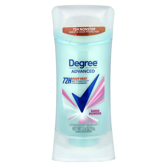 Degree Advanced 72H Body Heat Activated Antiperspirant Deodorant, 2.6 oz - Image 1