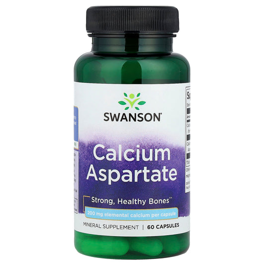 Swanson, Calcium Aspartate, 60 Capsules - Image 1