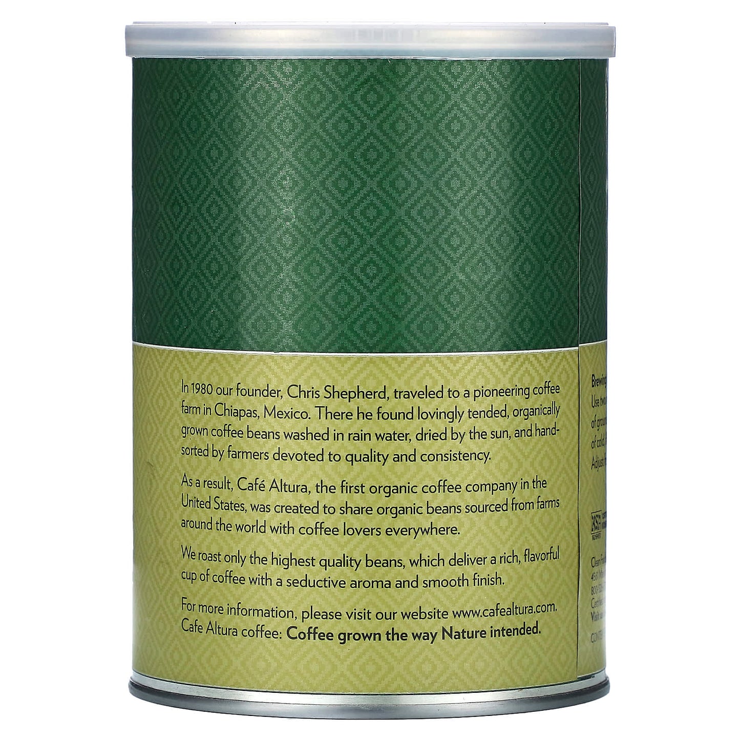 Dark Roast Organic Coffee by Cafe Altura, USDA Organic, 12 oz - Image 2