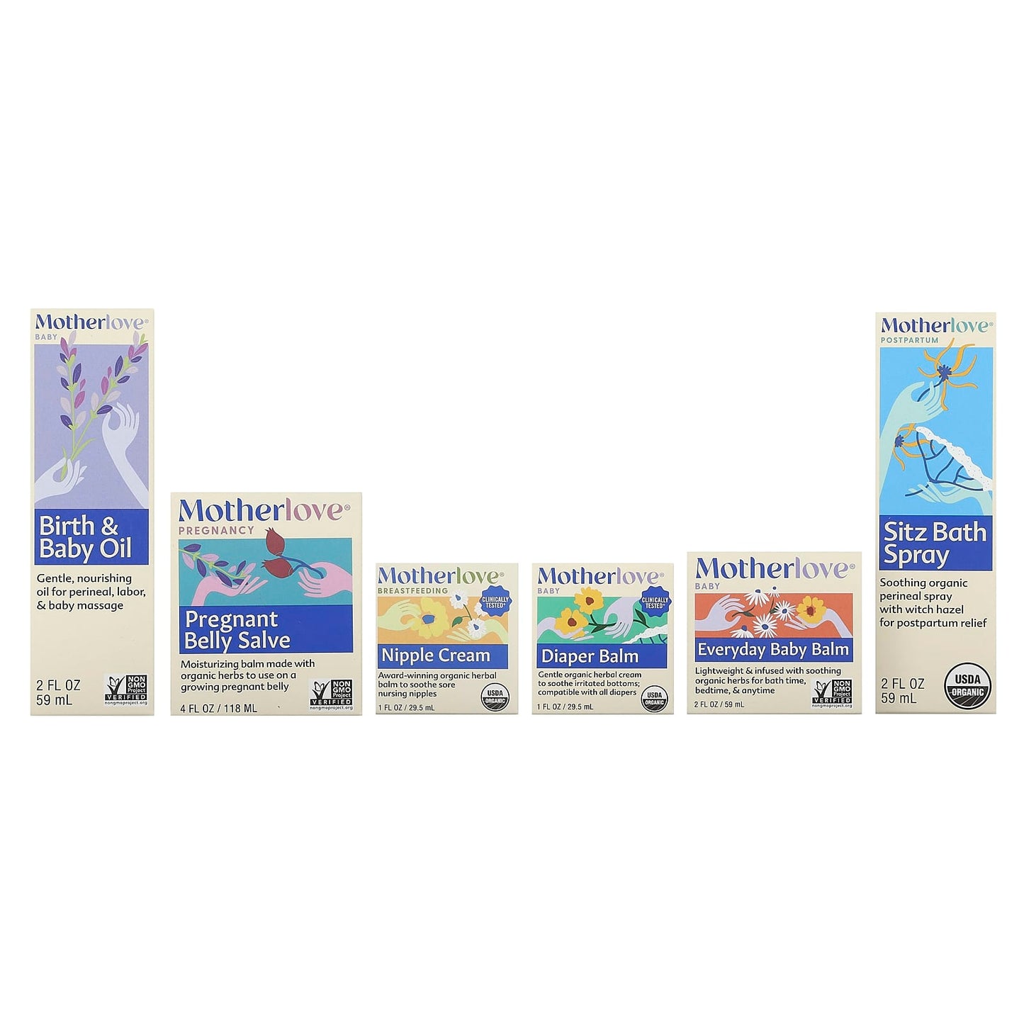 Motherlove, Baby, Body Care Gift Box, 6 Piece Set - Image 2