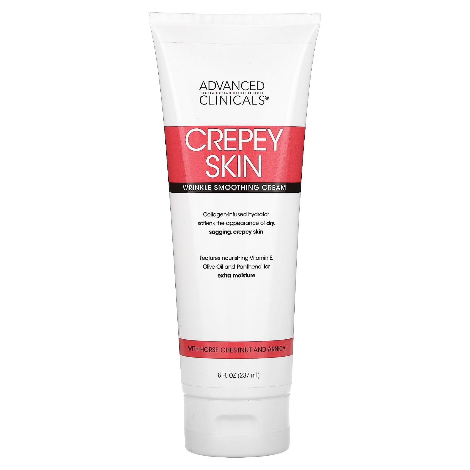 Crepey Skin Wrinkle Smoothing Cream by Advanced Clinicals, 8 fl oz - Image 1