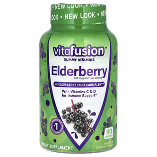 VitaFusion Gummies - Immune Support with Elderberry, Vitamins C & D