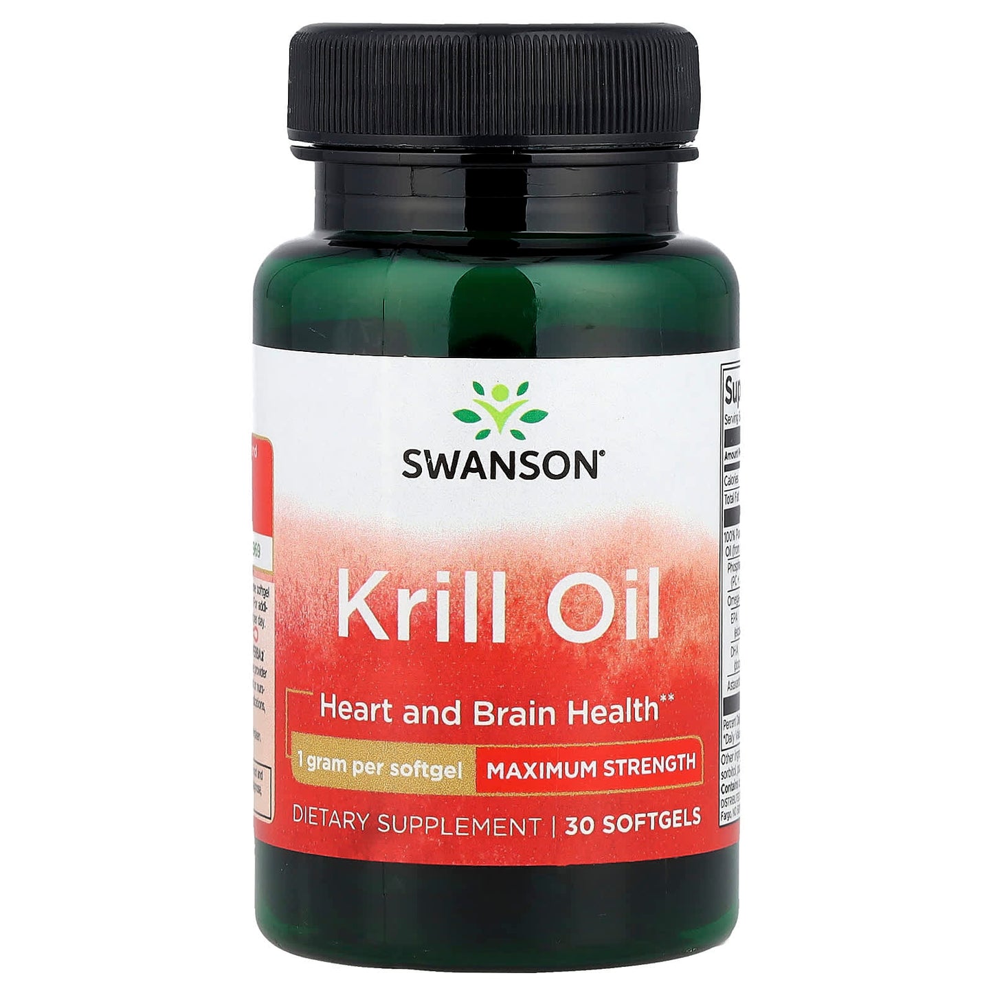 Swanson, Krill Oil, Maximum Strength, 30 Softgels - Image 1