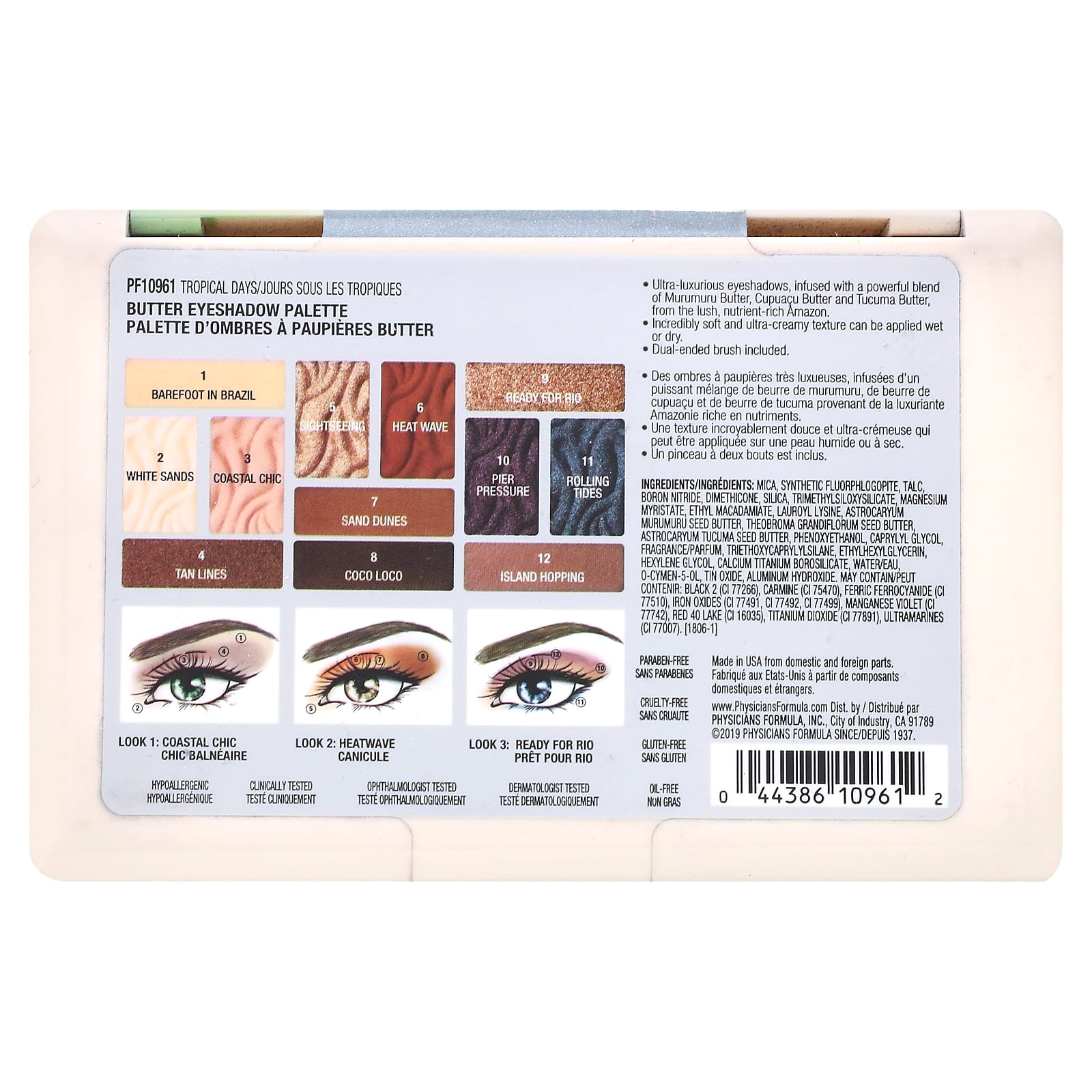 Physicians Formula, Butter Eyeshadow Palette, PF10961 Tropical Days, 0.55 oz (15.6 g) - Image 2