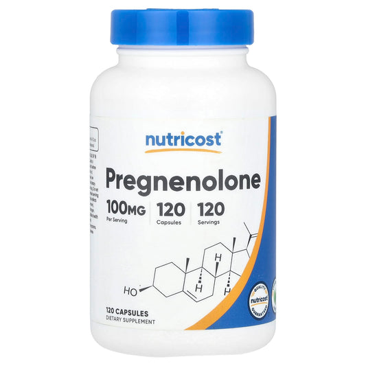Nutricost, Pregnenolone, 100 mg, 120 Capsules - Image 1