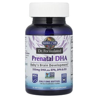 Garden of Life Prenatal DHA Softgels for Brain Development