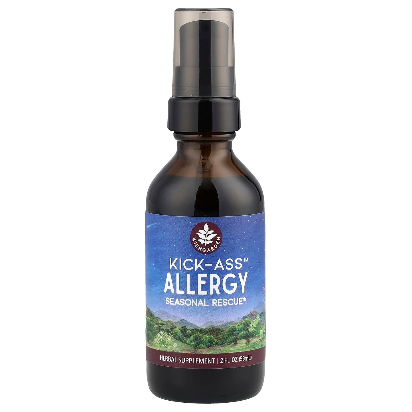 WishGarden Herbs, Kick-Ass™ Allergy, Seasonal Rescue, 2 fl oz (59 ml) - Image 1