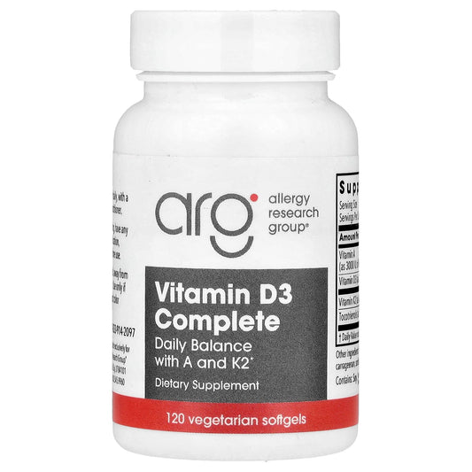 Allergy Research Group Vitamin D3 Complete Supplement Softgels - Image 1